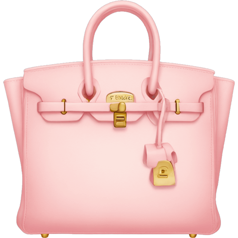 Light pink birkin bag  emoji