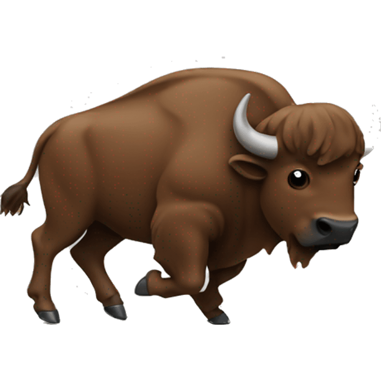 Buffalo playing football emoji