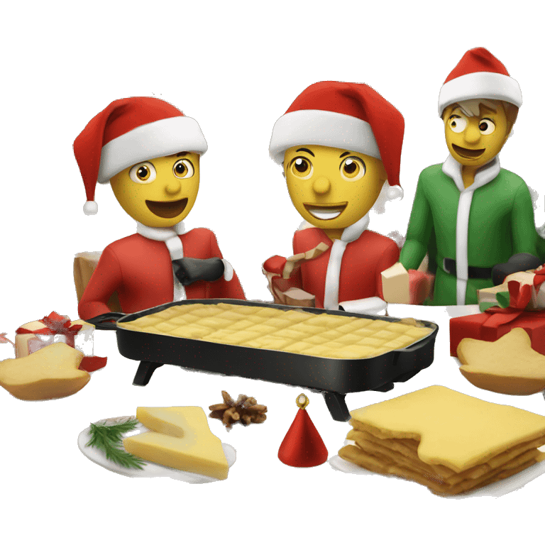 Raclette christmas emoji