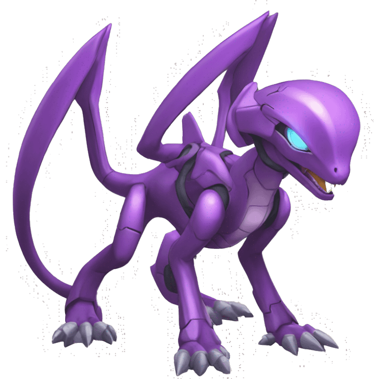  Cool Edgy Godly Futuristic Digimon-Fakemon-Genesect-Reptile full body emoji