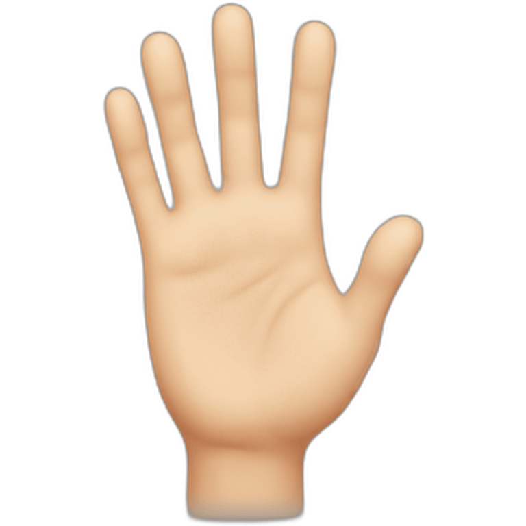 hand saying hello emoji