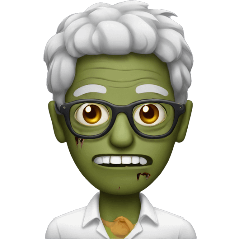 indian zombie with glasses emoji