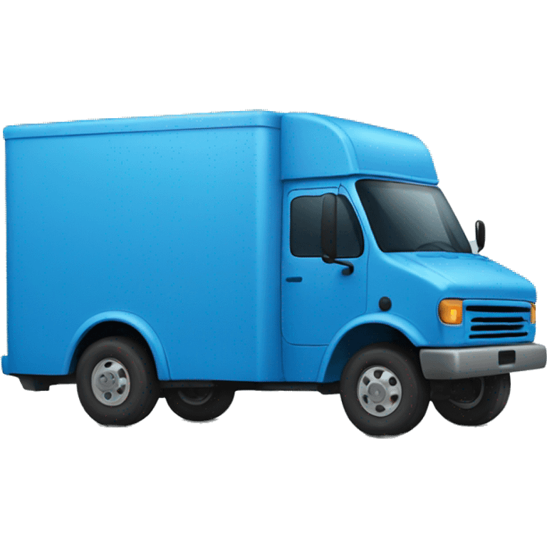 blue delivery truck emoji