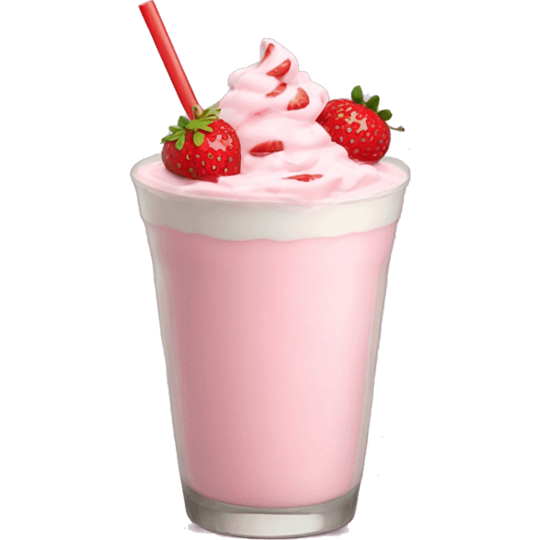 Strawberry milkshake  emoji