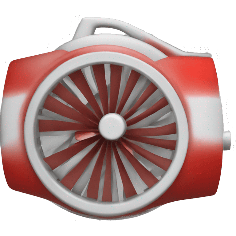 red fan blower emoji