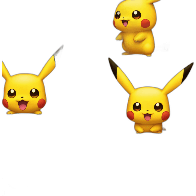 Pikachu et dracofeu emoji