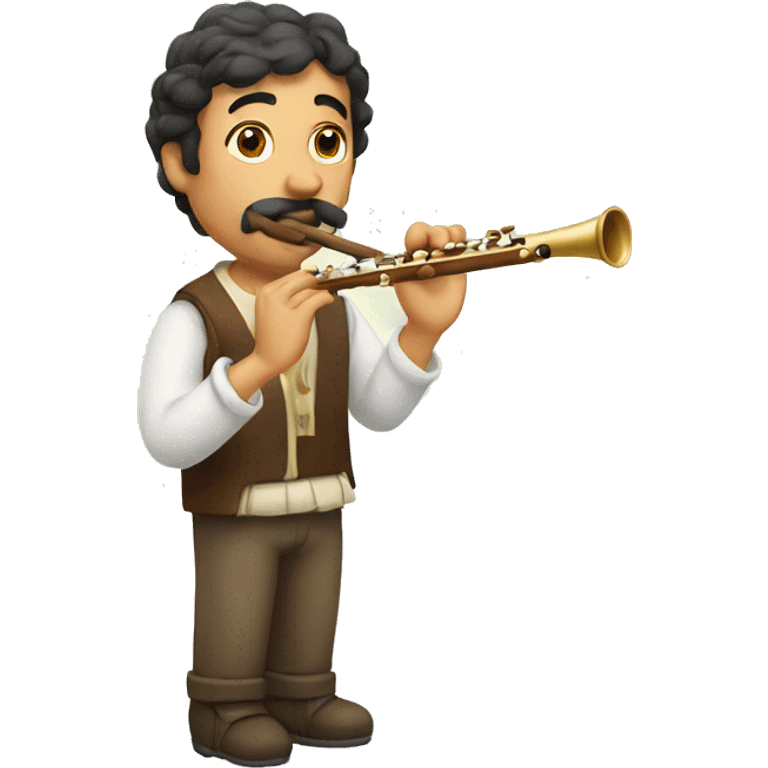 spanish man playing flute emoji