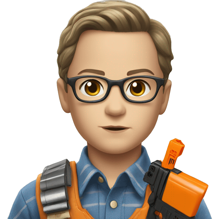 Young Sheldon with a nerf  emoji