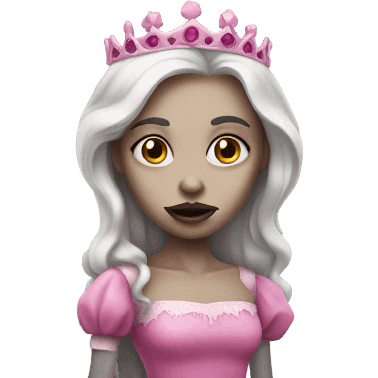 Pink zombie princess emoji