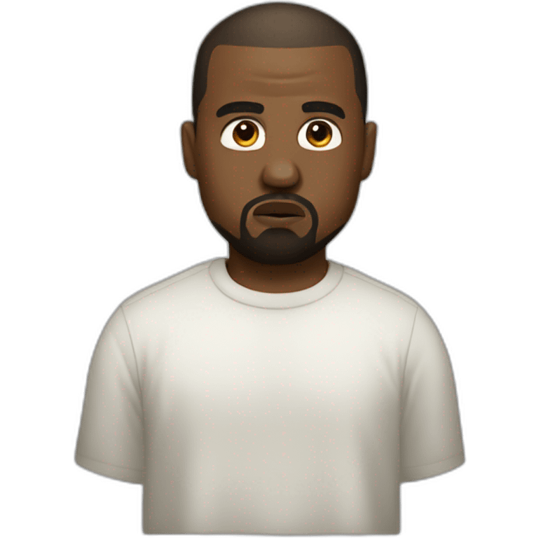 white kanye west emoji