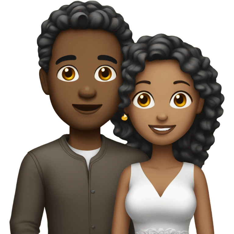 Married proposal light skin emoji