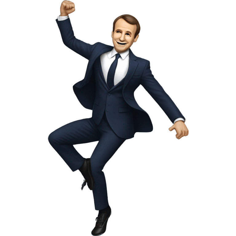 Emanuel Macron qui danse  emoji