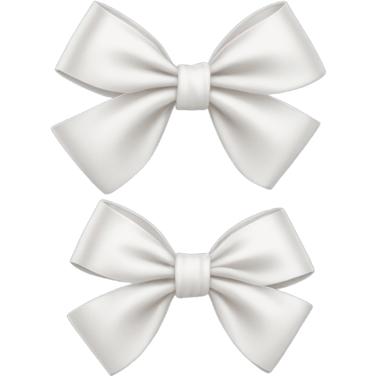 White bow on white bow emoji