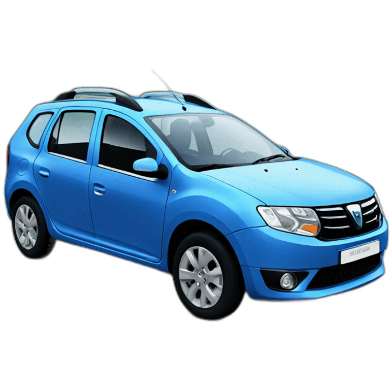 Blue Dacia Logan emoji