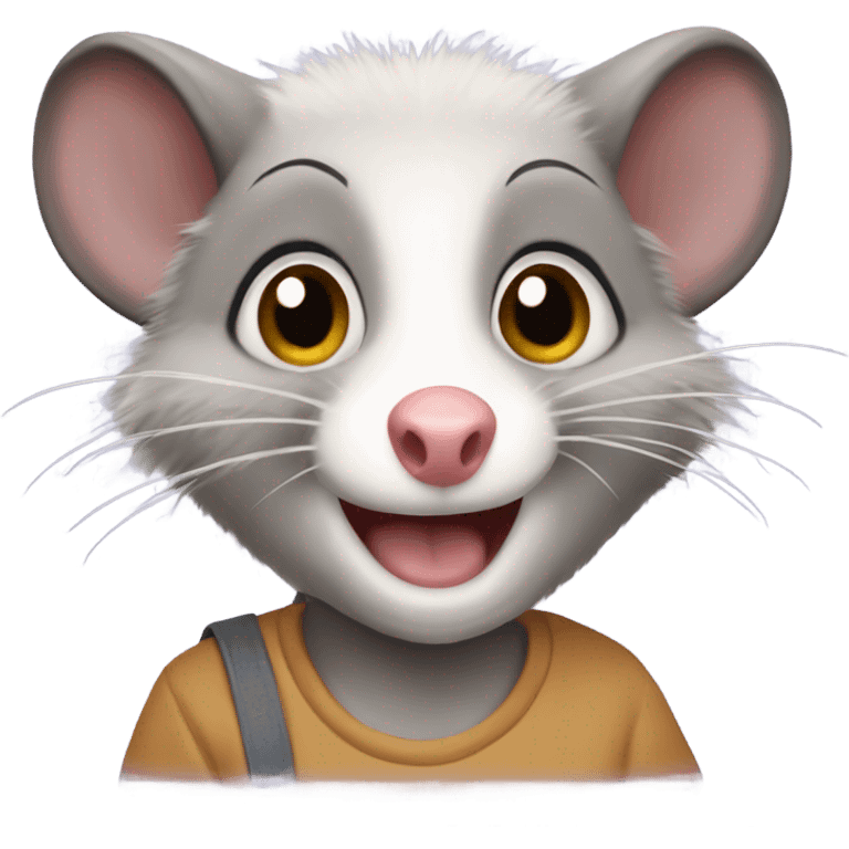 Opossum mom emoji