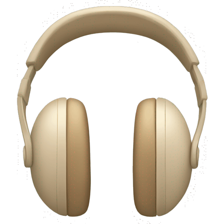 beige headphones emoji