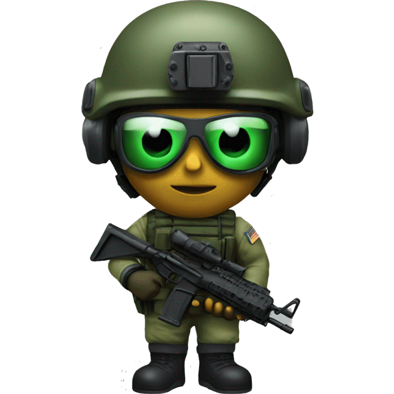 Special Forces Soldier with night vision goggle emoji