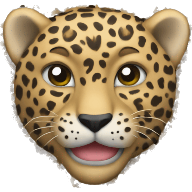 A leopard heart emoji