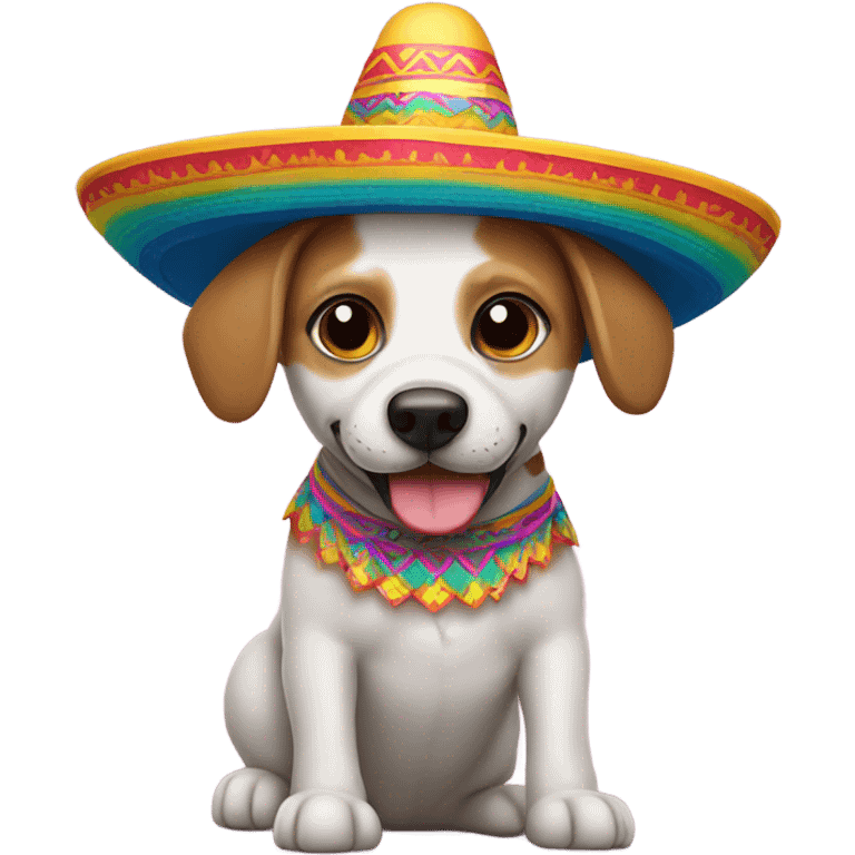 Dog with sombrero emoji