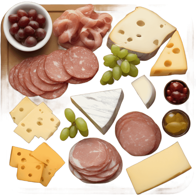 Charcuterie and cheese board emoji