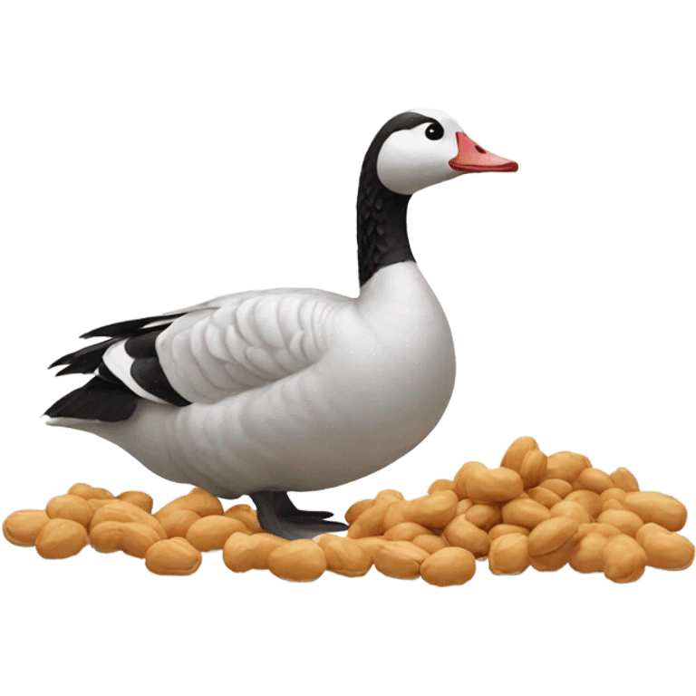 Goose with peanuts  emoji