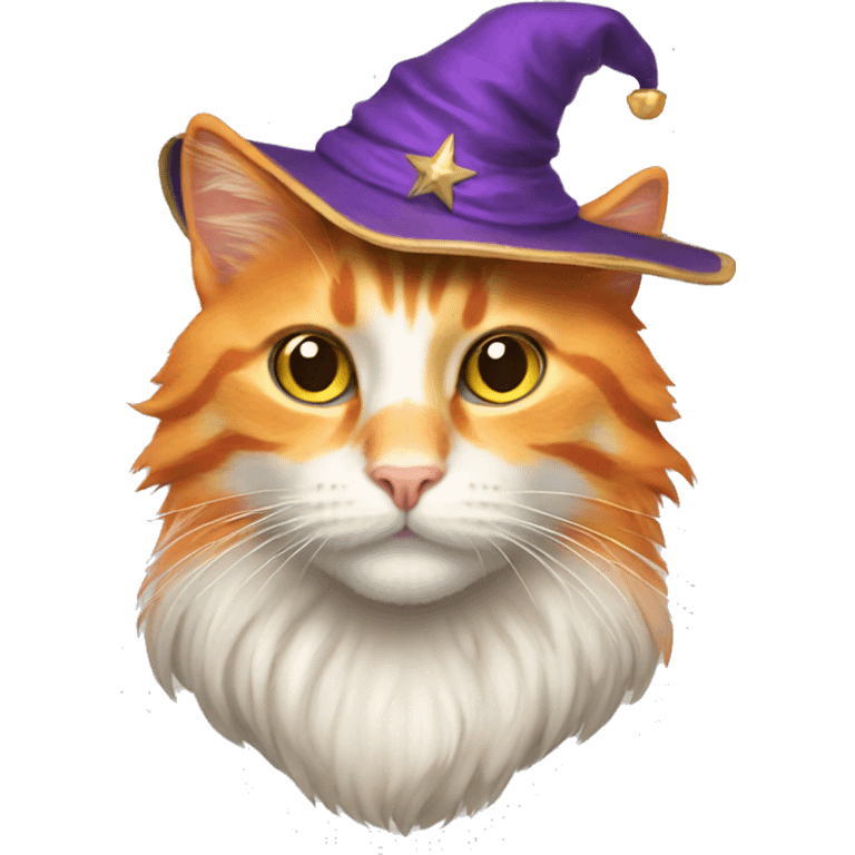 orange cat wizard emoji