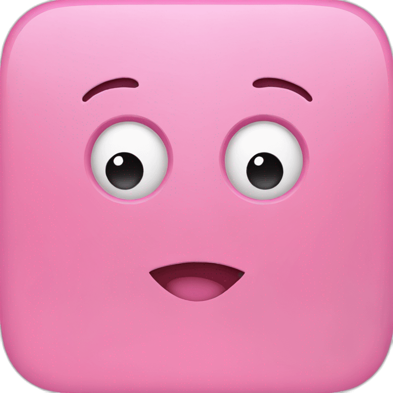 Pink square emoji