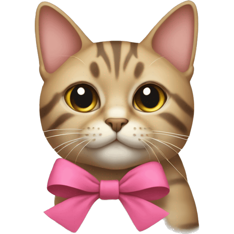 Cat with a bow emoji