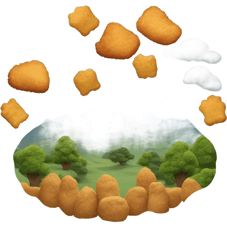 Chicken nugget dreamland  emoji