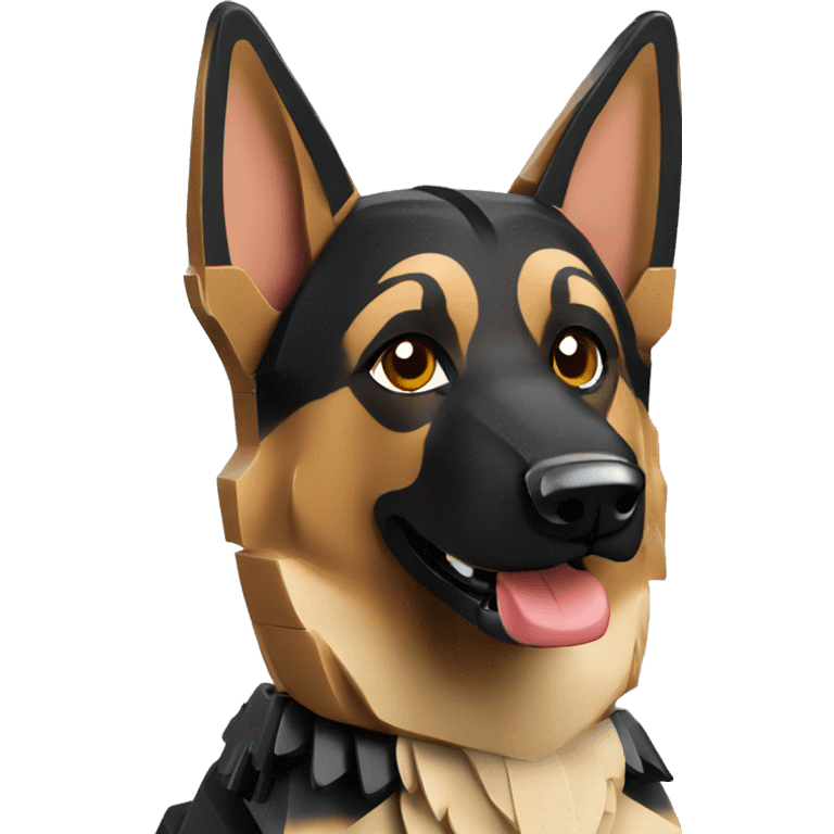 Lego German Shepherd emoji