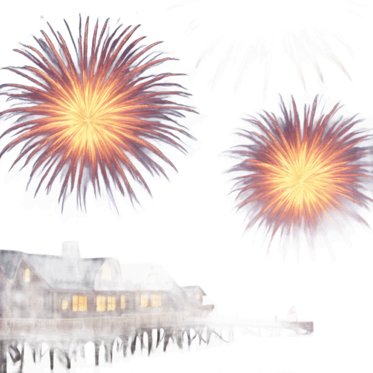 seaside fireworks emoji