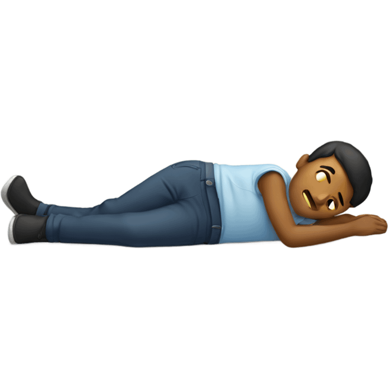 boy laying on his stomach with legs in air emoji