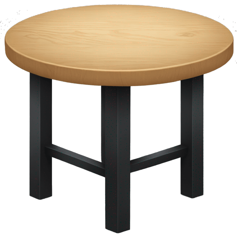 wooden black table emoji