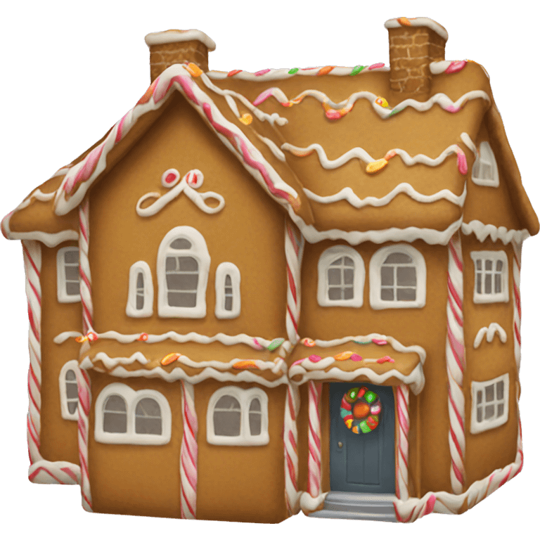 large gingerbread house with garage emoji