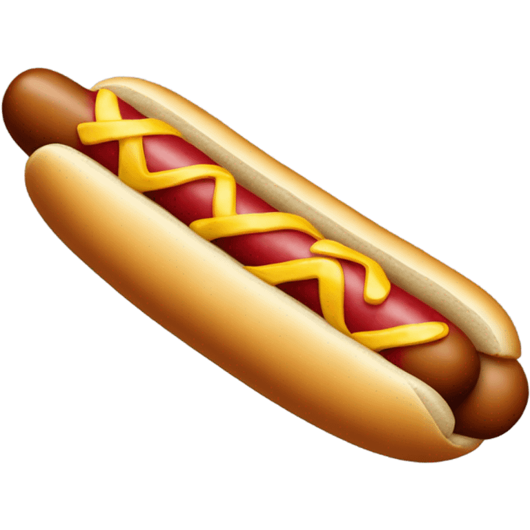 A hotdog wearing a bow tie emoji