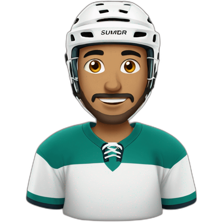 moroccan men who loves hockey emoji