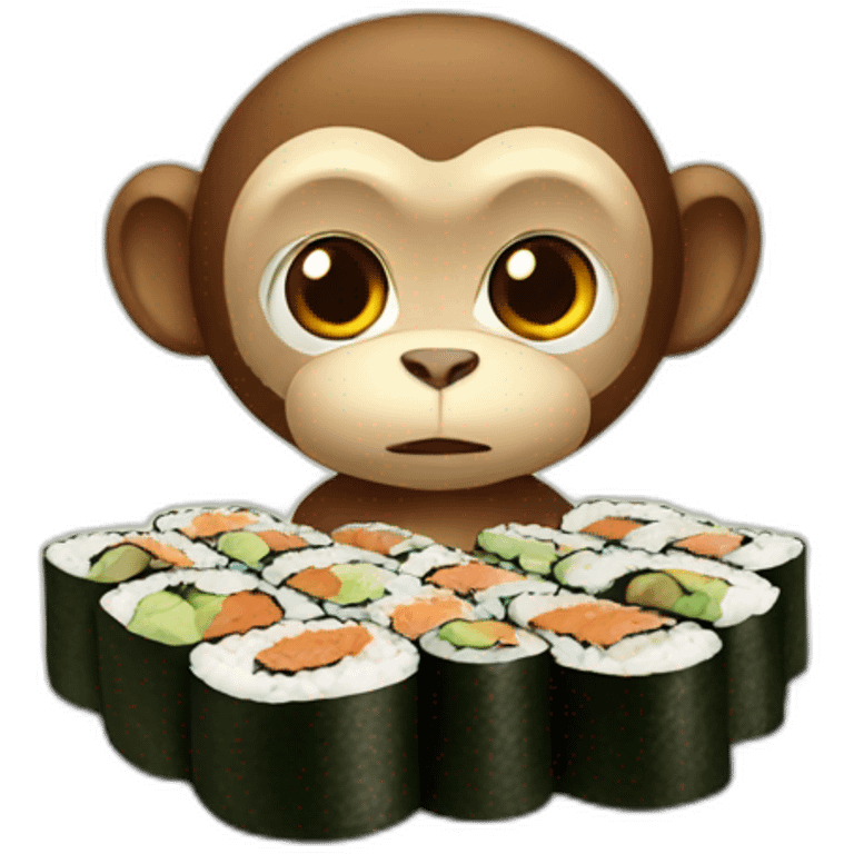 monkey sushi emoji