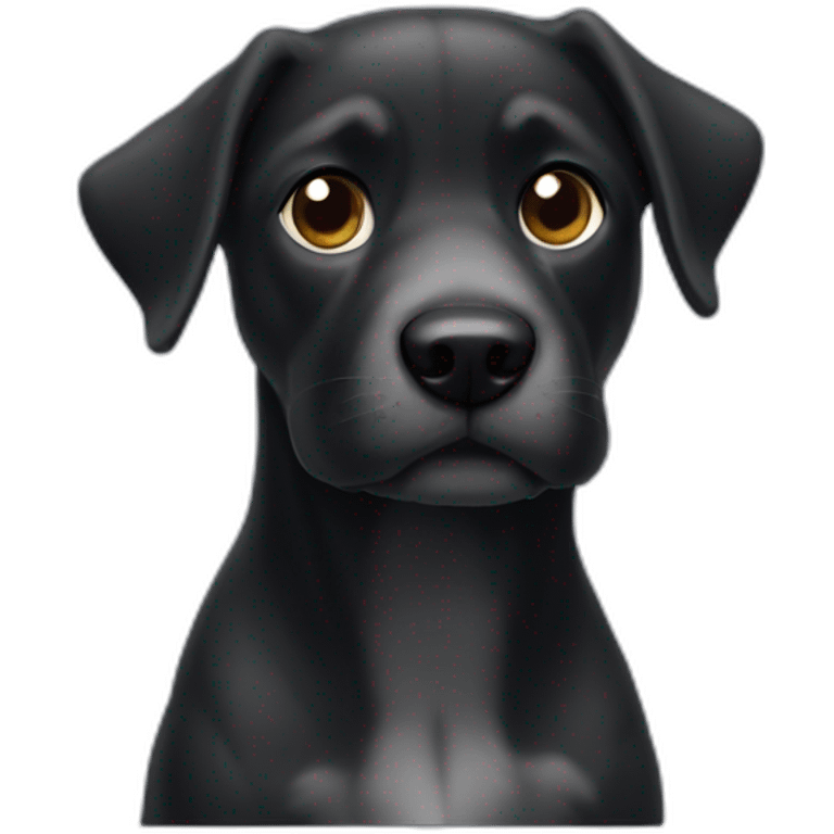 Perro de aguas negro  emoji