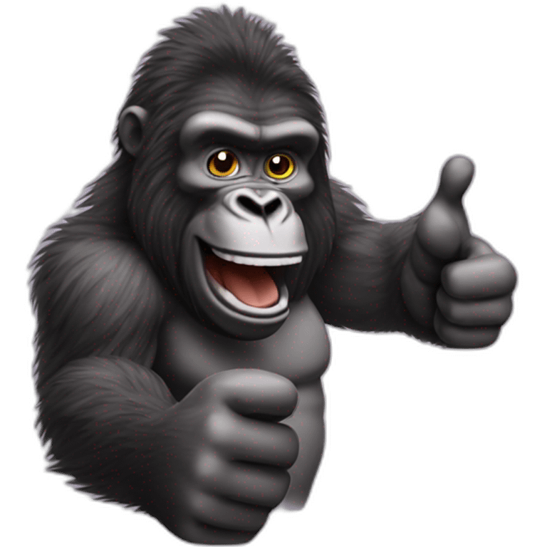 hairy gorilla hand thumbs up emoji