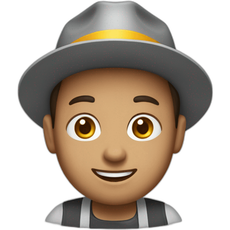 McDonald’s employee with grey hat and apron emoji