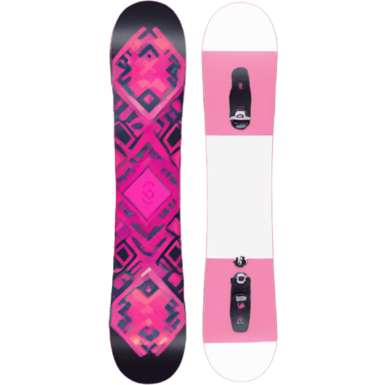 pink snowboard  emoji