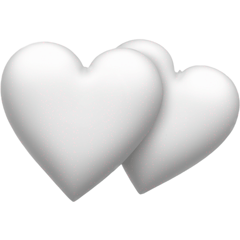 two white hearts emoji