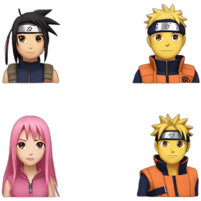 Naruto and Sakura emoji