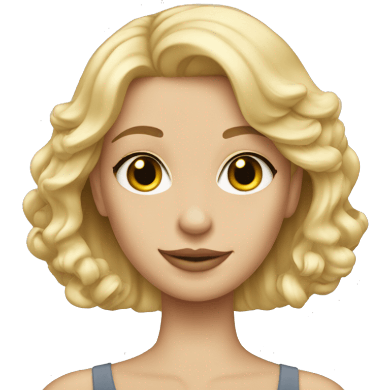 Blonde girl with rich men emoji