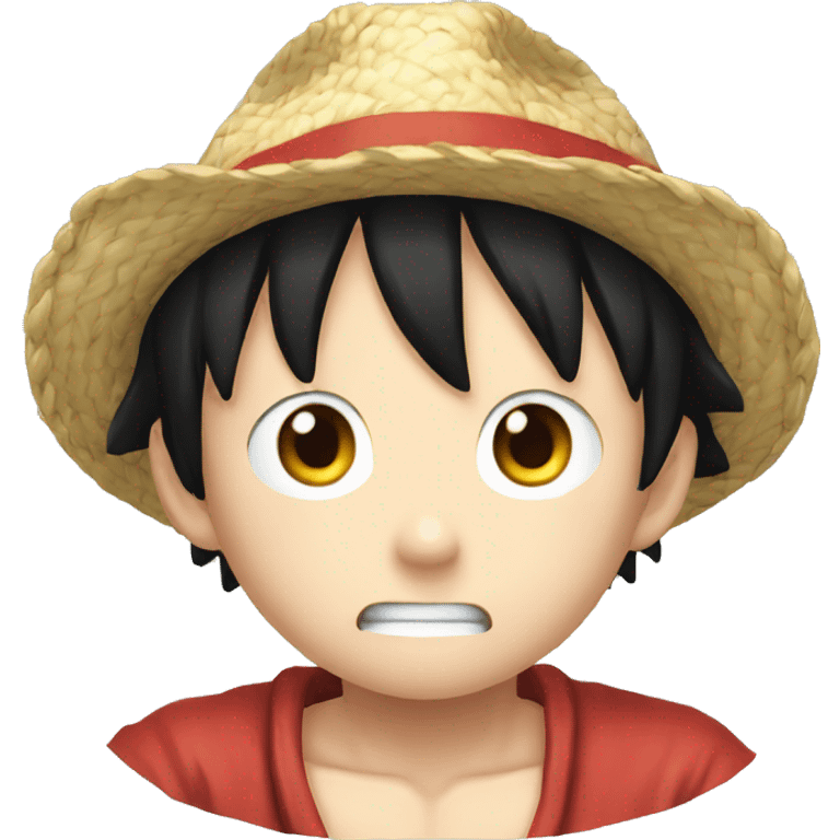 One pièce Luffy injured emoji