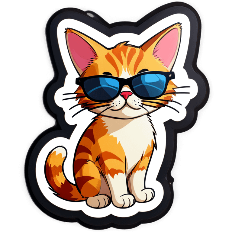 Cat with sunglasses emoji