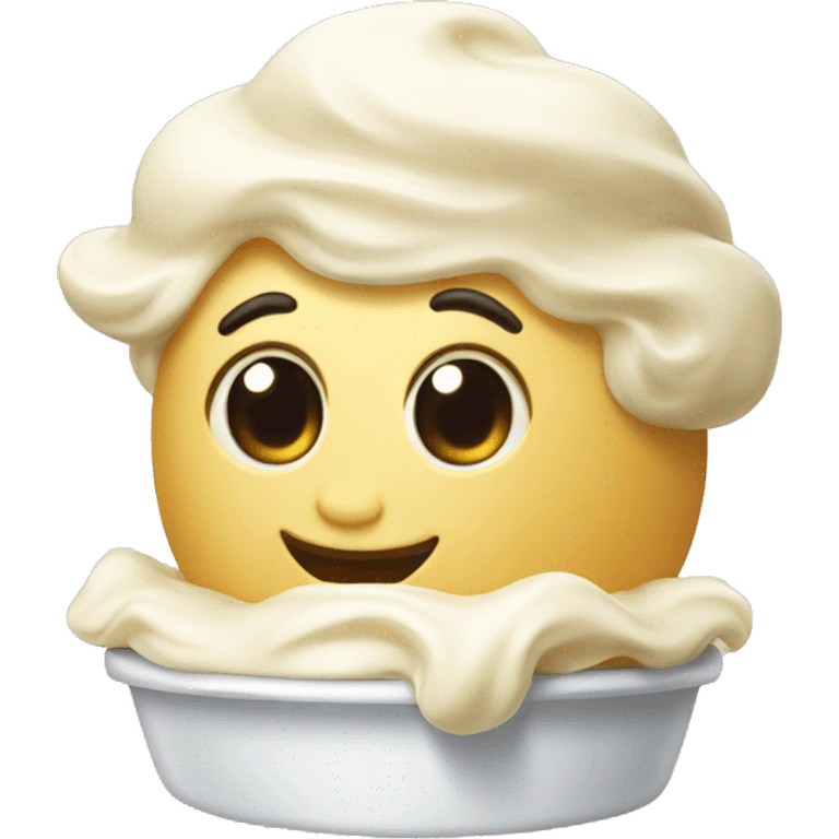 Vanilla cream emoji