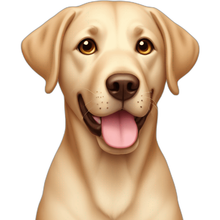 Chien labrador chocolat emoji