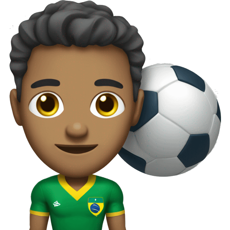 I am a fit football player from Brazil.  emoji