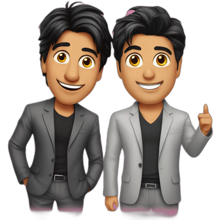 Shahrukh Khan with Akshay Kumar emoji